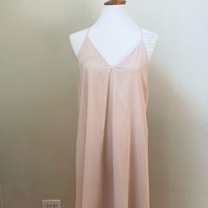Alice + Olivia Pink Nude Fiera Silk Dress